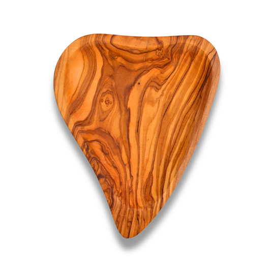 Olive Wood Heart Plate
