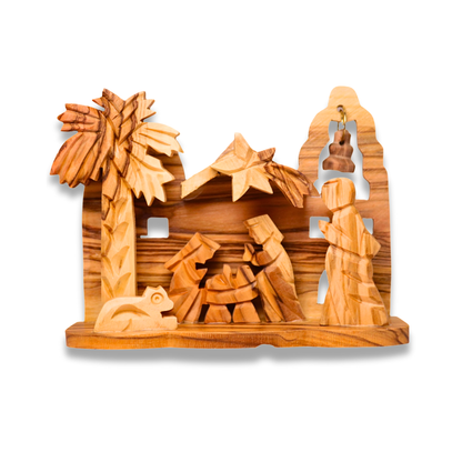 Bethlehem Olive Wood Nativity Crib