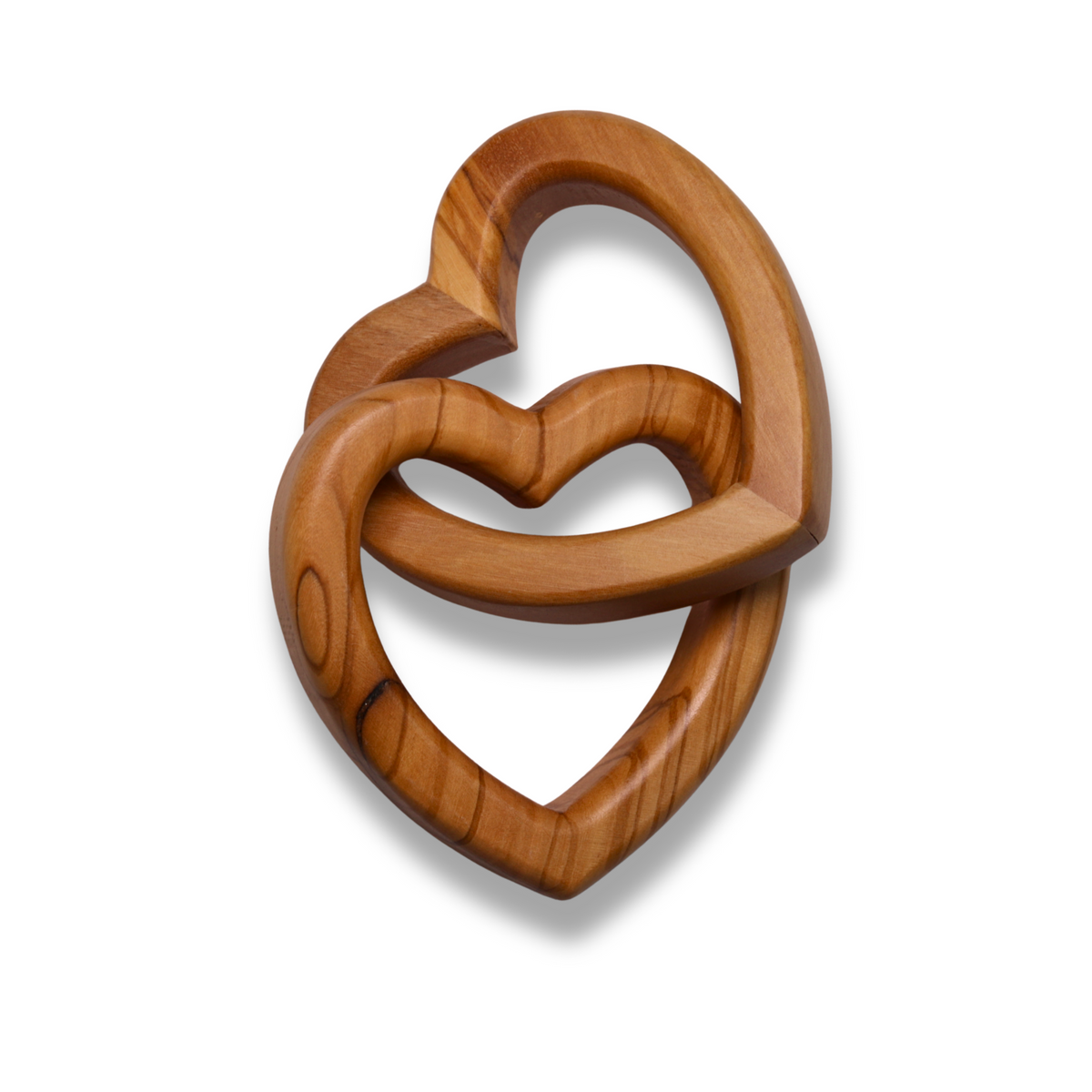 Entwined Hearts Olive Wood Love Symbol