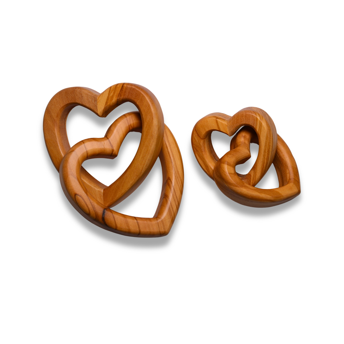 Entwined Hearts Olive Wood Love Symbols