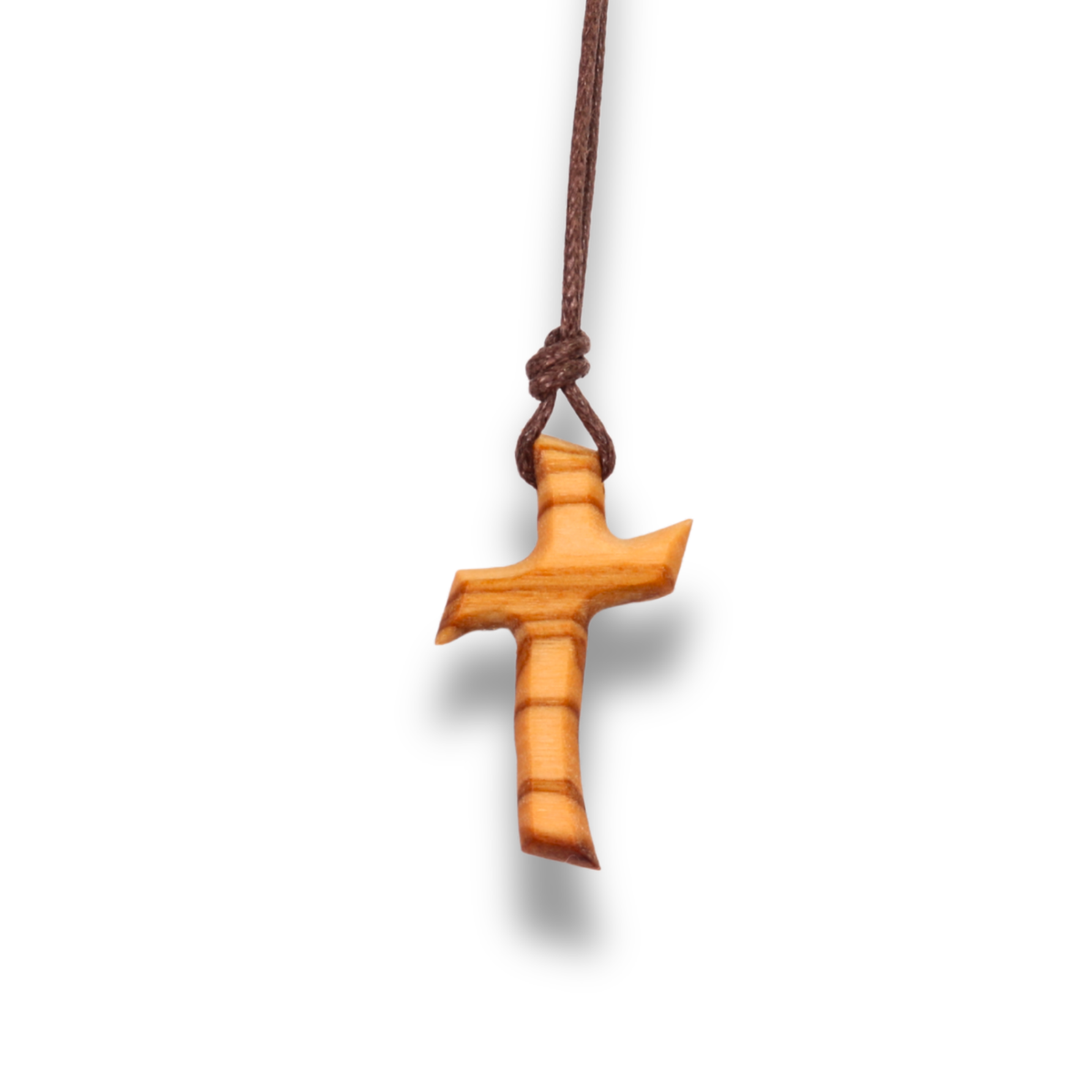Flow Olive Wood Cross Necklace