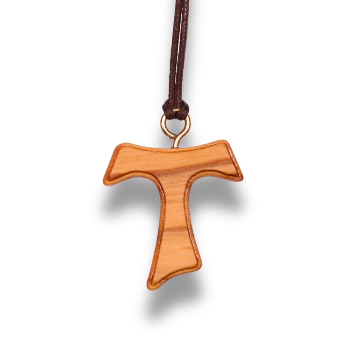 Francis Tau Cross Necklace on a white background