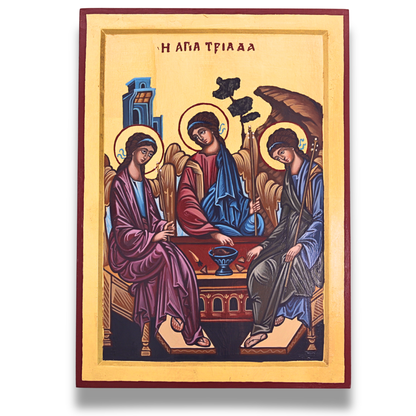Hand-painted Holy Trinity Icon