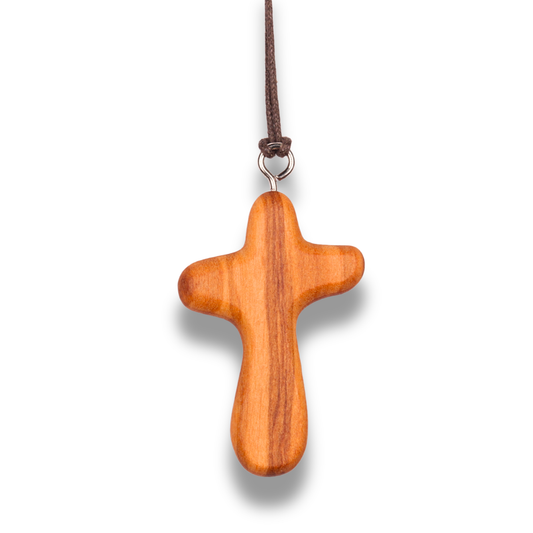Harmonia Olive Wood Cross Necklace