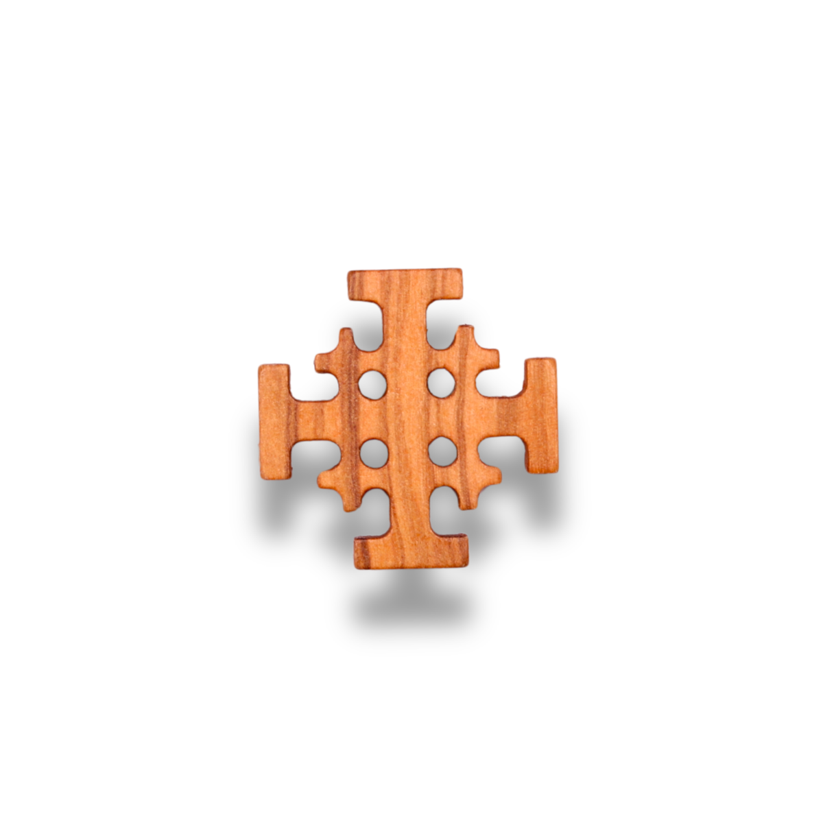 Jerusalem Cross Olive Wood Magnet