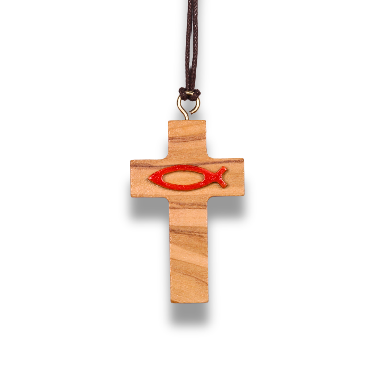 Martyria Olive Wood Cross Necklace