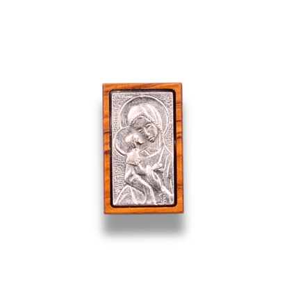 Mary & Child Olive Wood Magnet