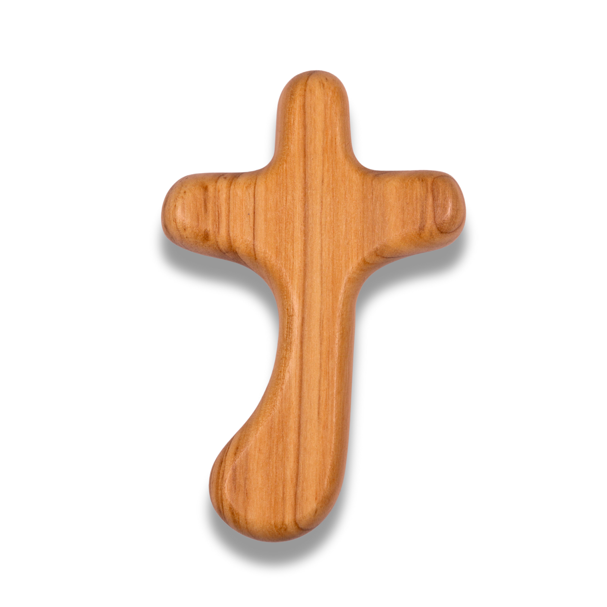 Olive Wood Comfort Holding Cross