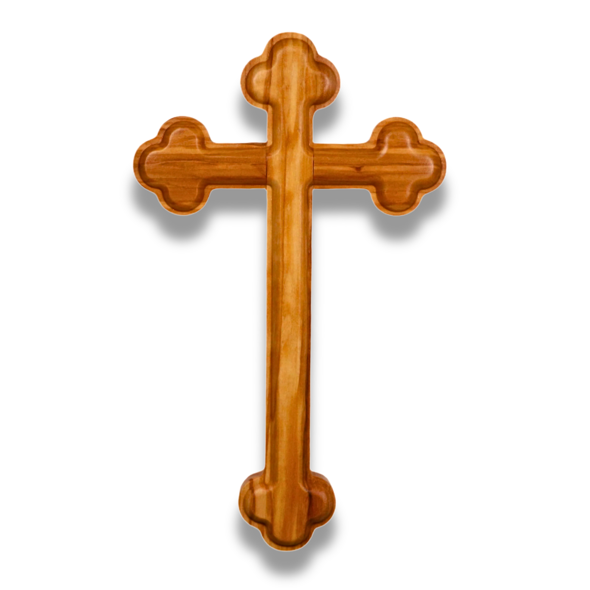 Olive wood Orthodox cross