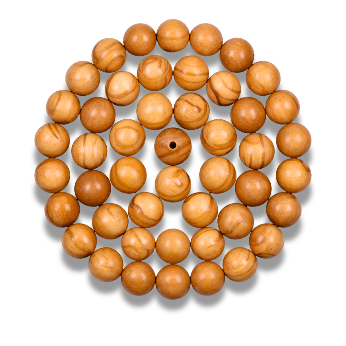 Large Round Olive Wood Beads