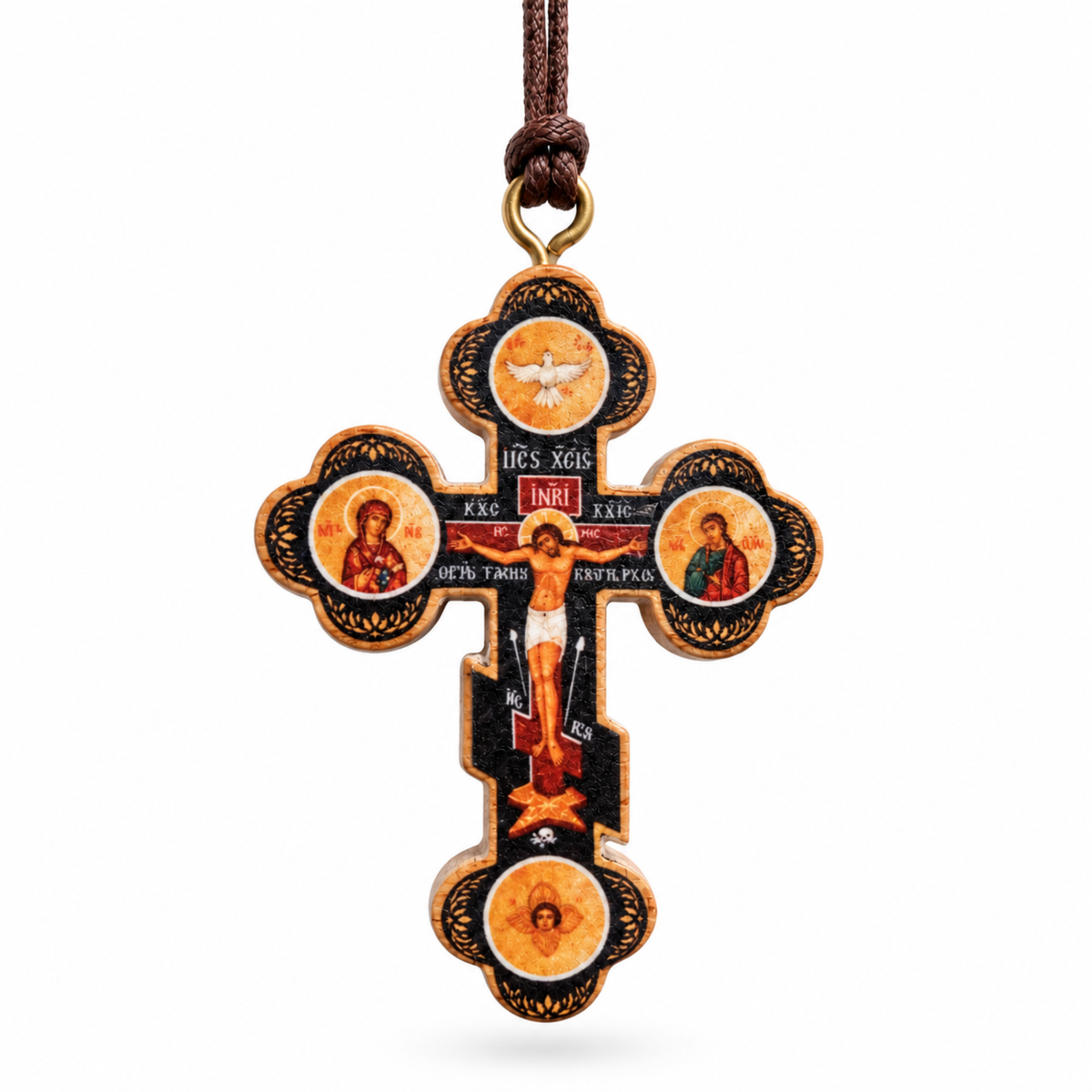 Russian Orthodox Icon Cross Necklace - NazarethFairTrade