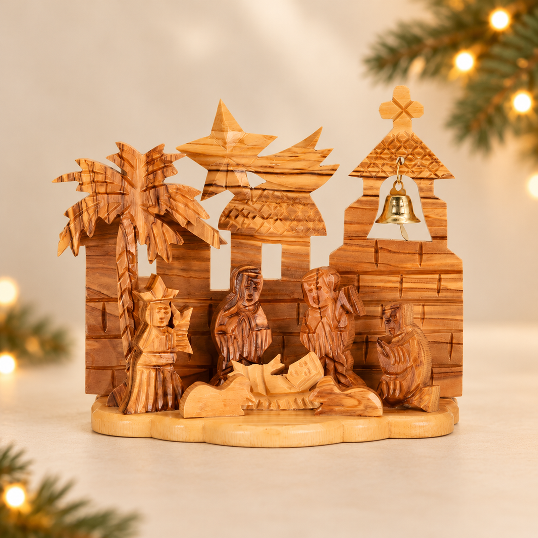 Olive Wood Nativity Scenes from Bethlehem – NAZFAT®